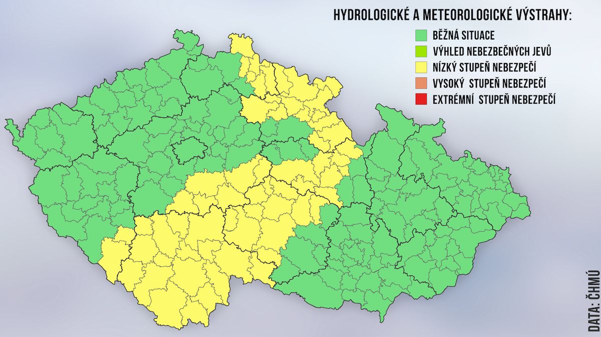 Varování meteorologů: Česko čeká první výraznější sněžení
